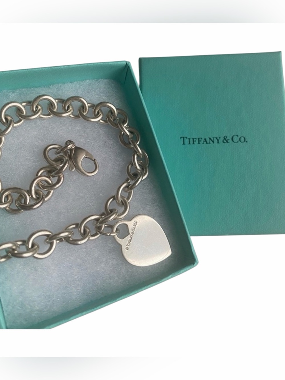 Tiffany & Co. Sterling Silver Heart Tag Necklace